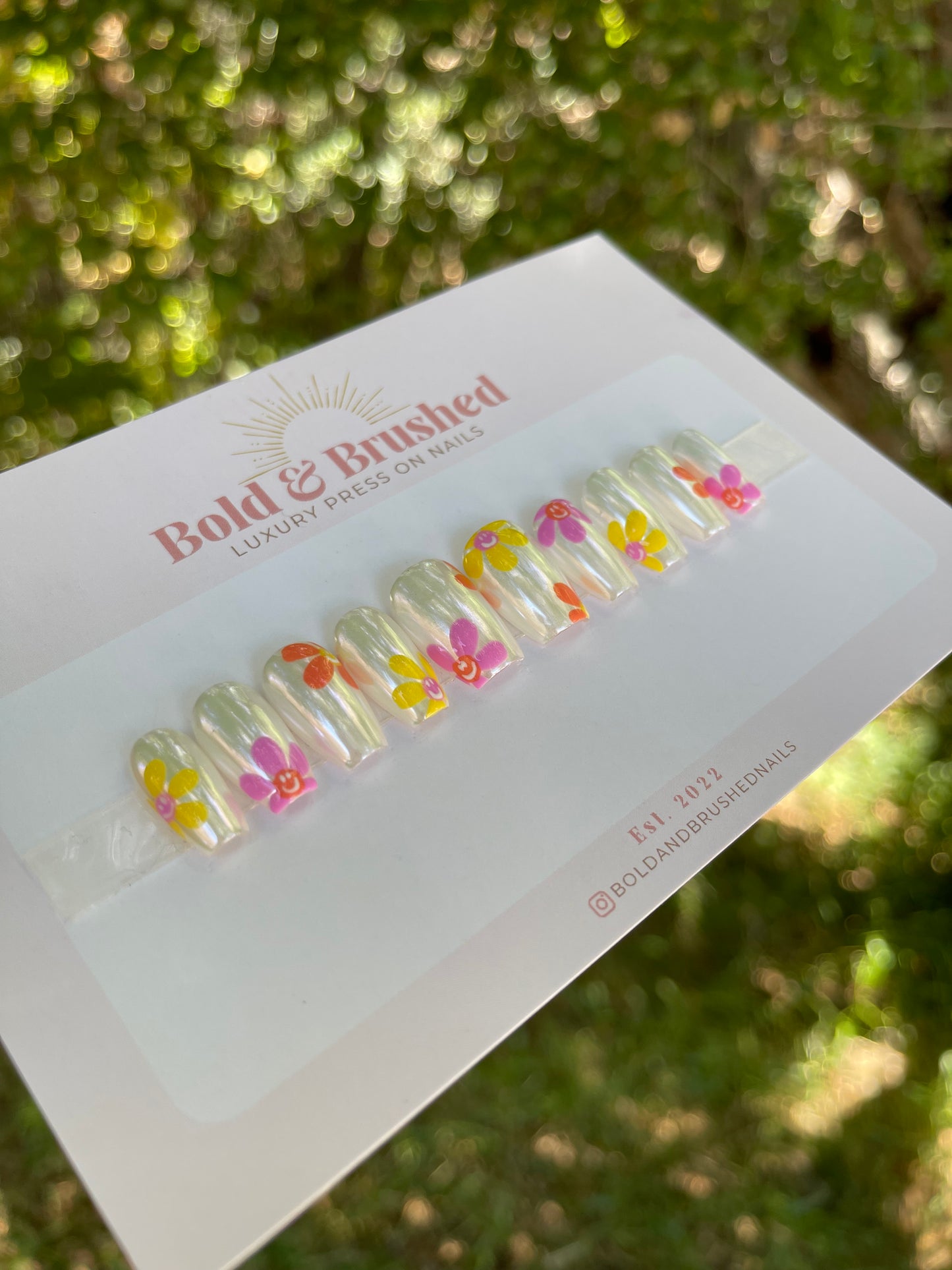 Chrome & Smiley Face Flowers