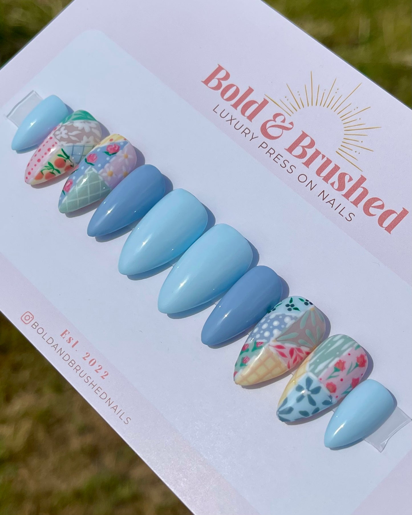 Pastel Patchwork- Shades of Blue