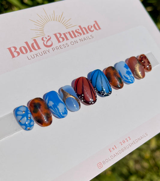 Blue and Brown Fall Meadows