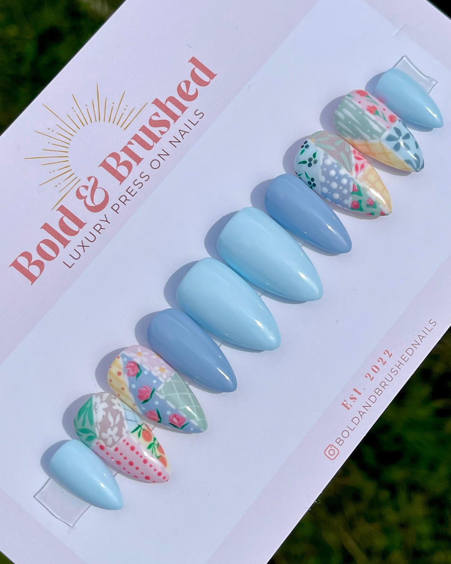 Pastel Patchwork- Shades of Blue