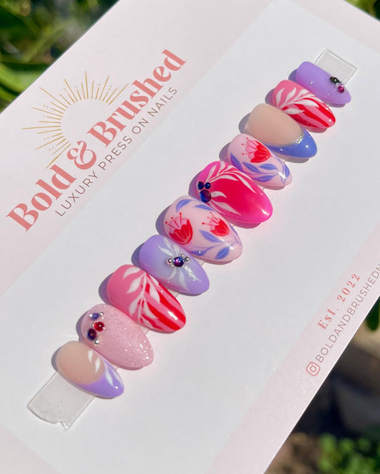 Purple Hues & Pink Petals