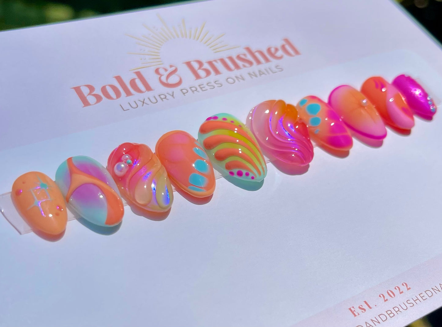 Sherbet Summer Aura, Chrome & 3D Set