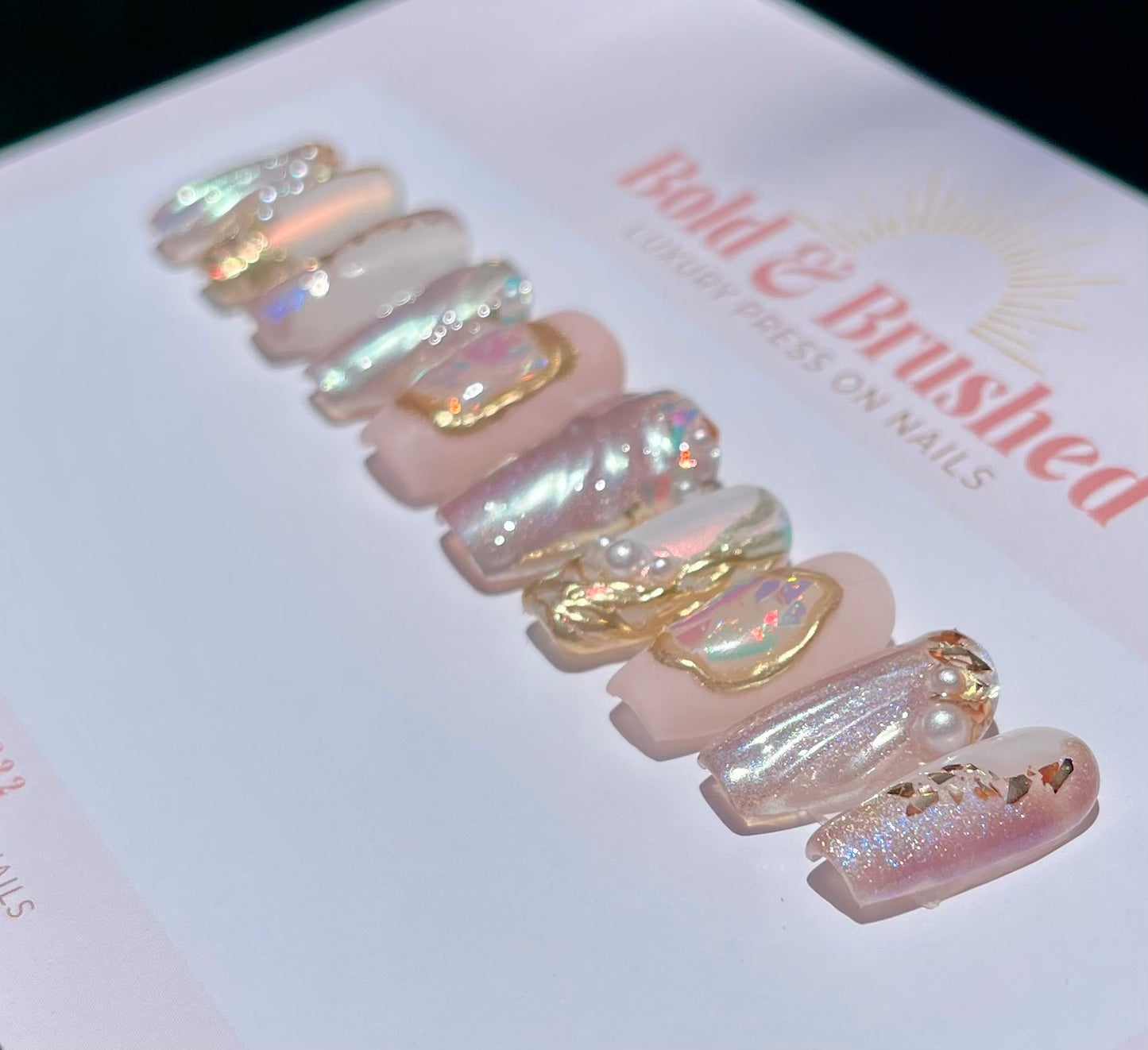 3D Gold Chrome, Pearls and Encapsulated Gems