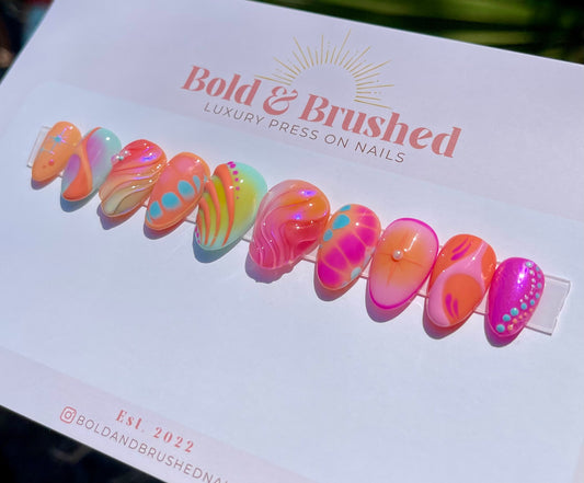 Sherbet Summer Aura, Chrome & 3D Set