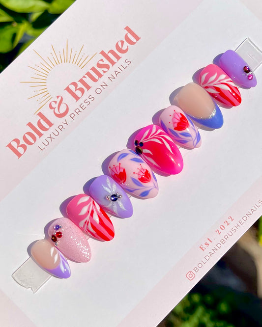 Purple Hues & Pink Petals