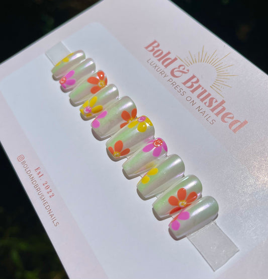 Chrome & Smiley Face Flowers