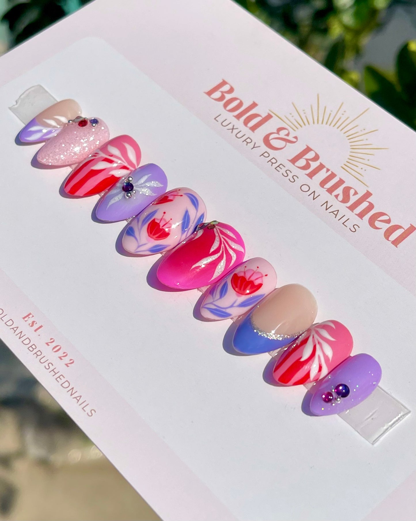 Purple Hues & Pink Petals