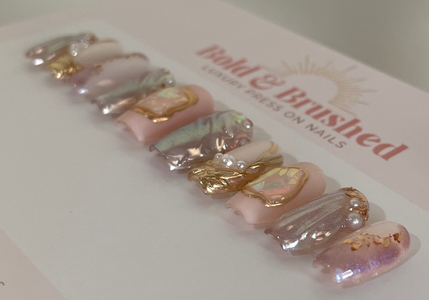 3D Gold Chrome, Pearls and Encapsulated Gems