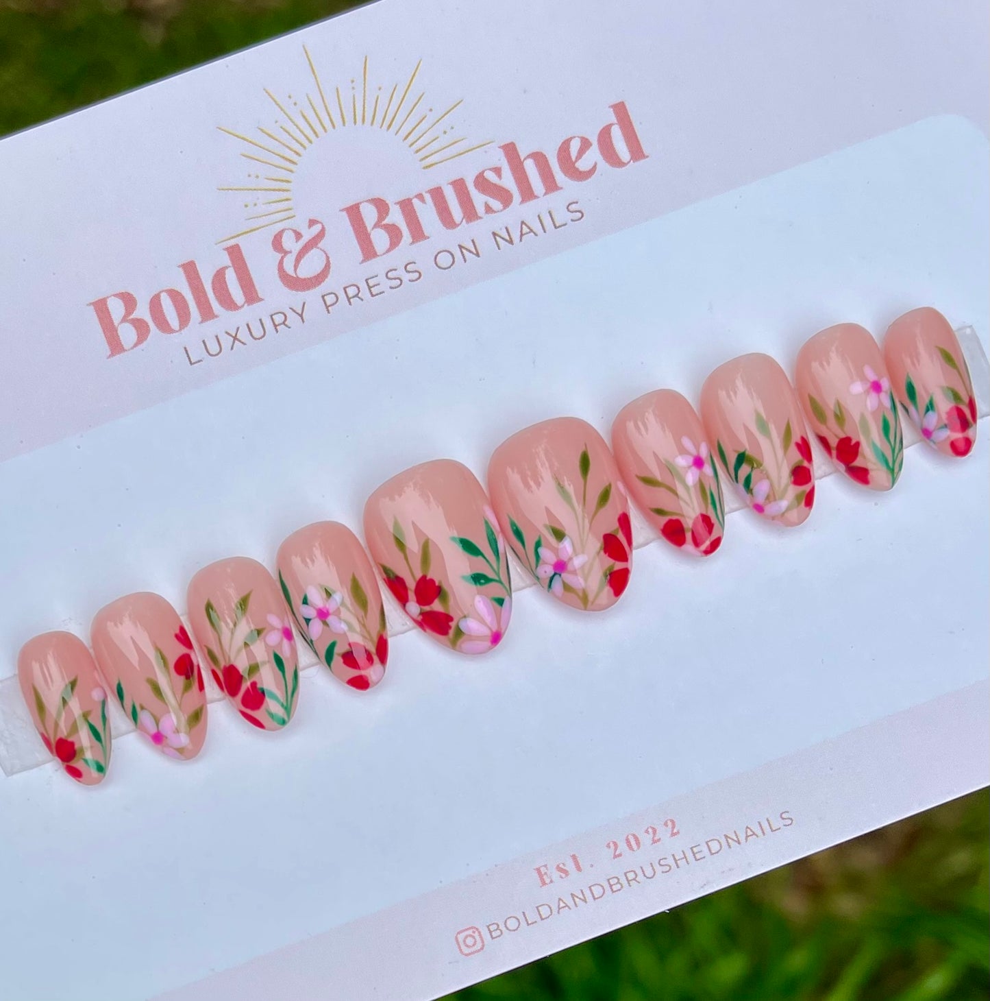 Pink & Fuchsia Floral Tips