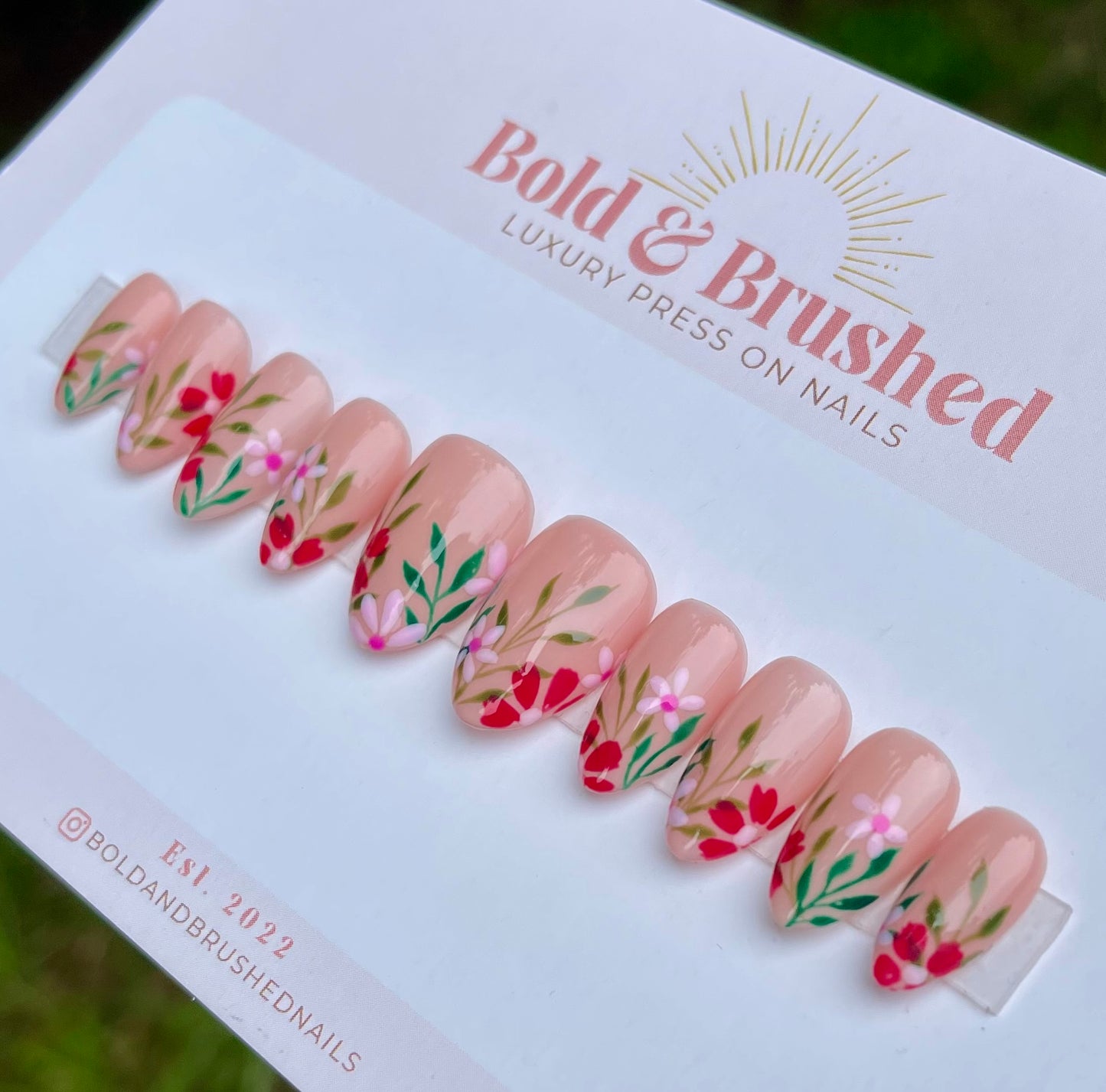 Pink & Fuchsia Floral Tips