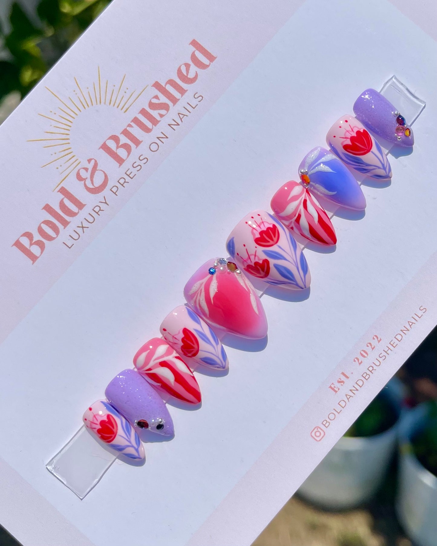 Purple Hues & Pink Petals