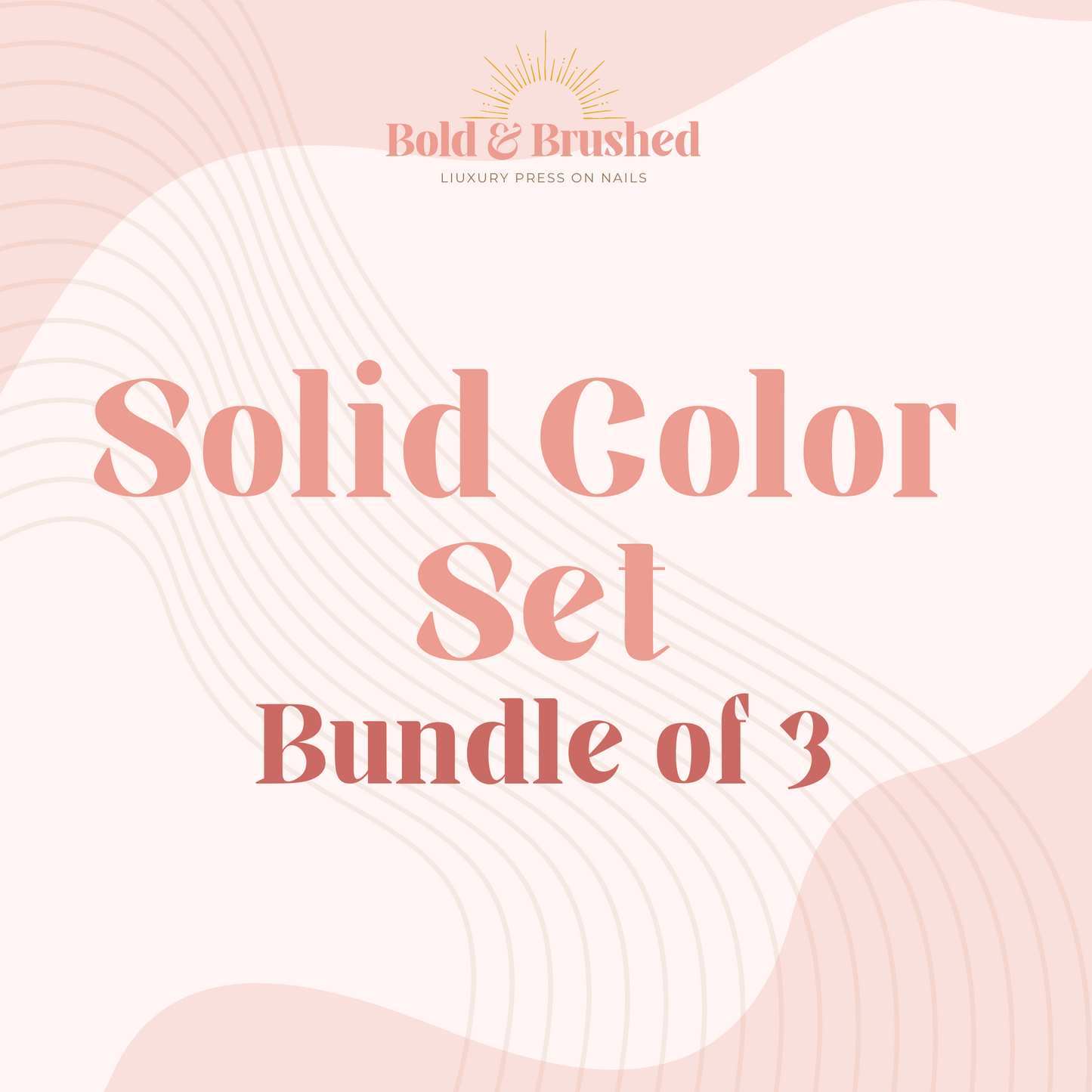 Solid Color Set Bundle of 3